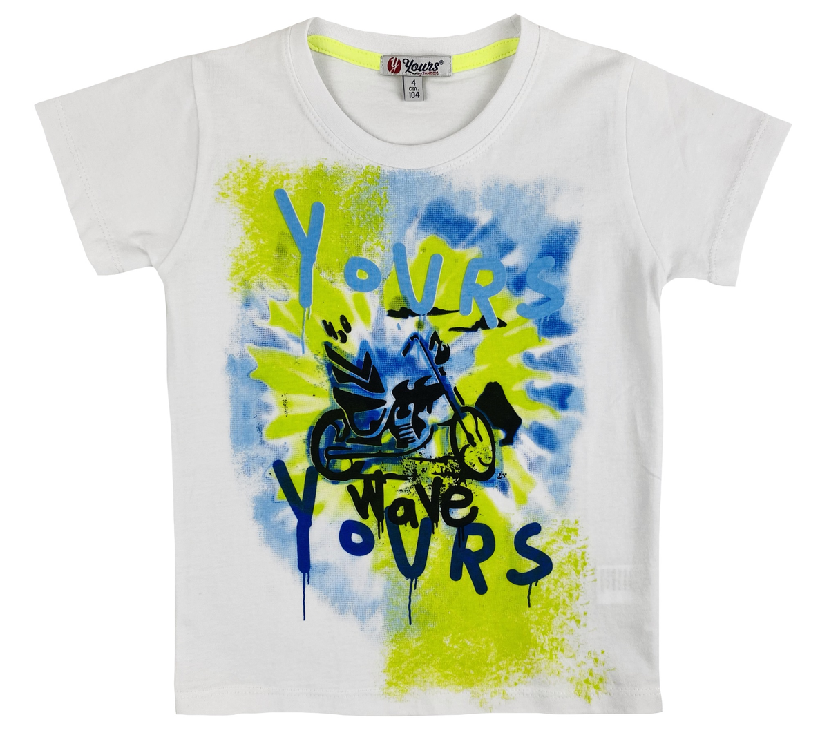 T-Shirt Yours Manica Corta Bambino 3/7 Anni - Ay2577