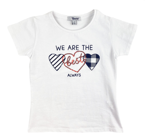 T-Shirt Yours Manica Corta Bambina 3/7 Anni - Ay2619