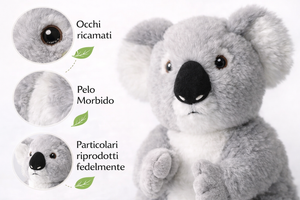 Peluche Koala Grs Cm. 25 Plastica Reciclata Lelly - 800060