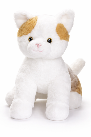 Peluche Gatto Bianco Grs Cm. 30 Plastica Reciclata Lelly - 800201/2