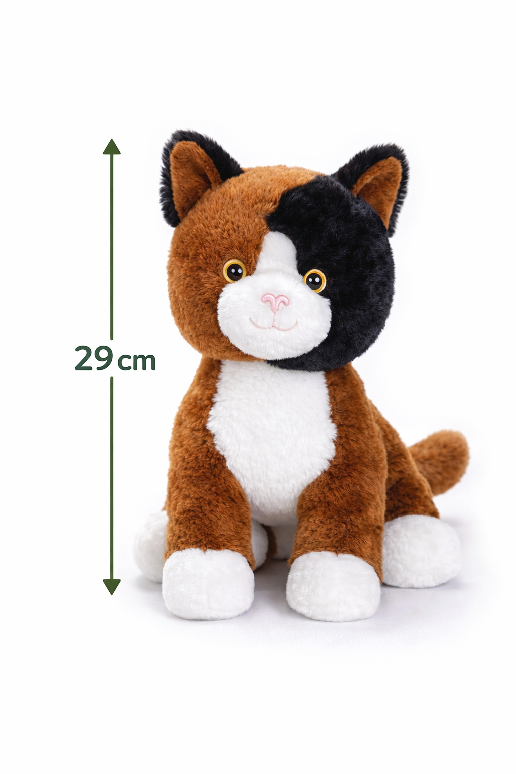 Peluche Gatto Marrone Grs Cm. 30 Plastica Reciclata Lelly - 800201/3