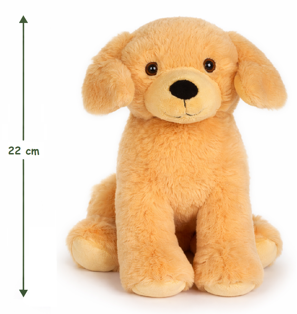 Peluche Cane Golden Retriever Grs Cm. 25 Plastica Reciclata Lelly - 800202