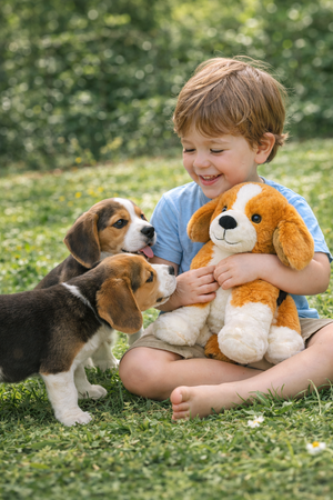 Peluche Cane Beagle Grs Cm. 30 Plastica Reciclata Lelly - 800205