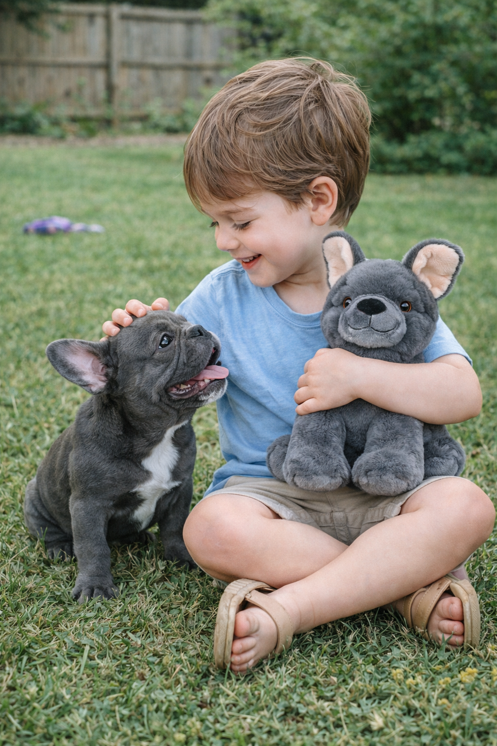 Peluche Cane French Bulldog Grs Cm. 25 Plastica Reciclata Lelly - 800212