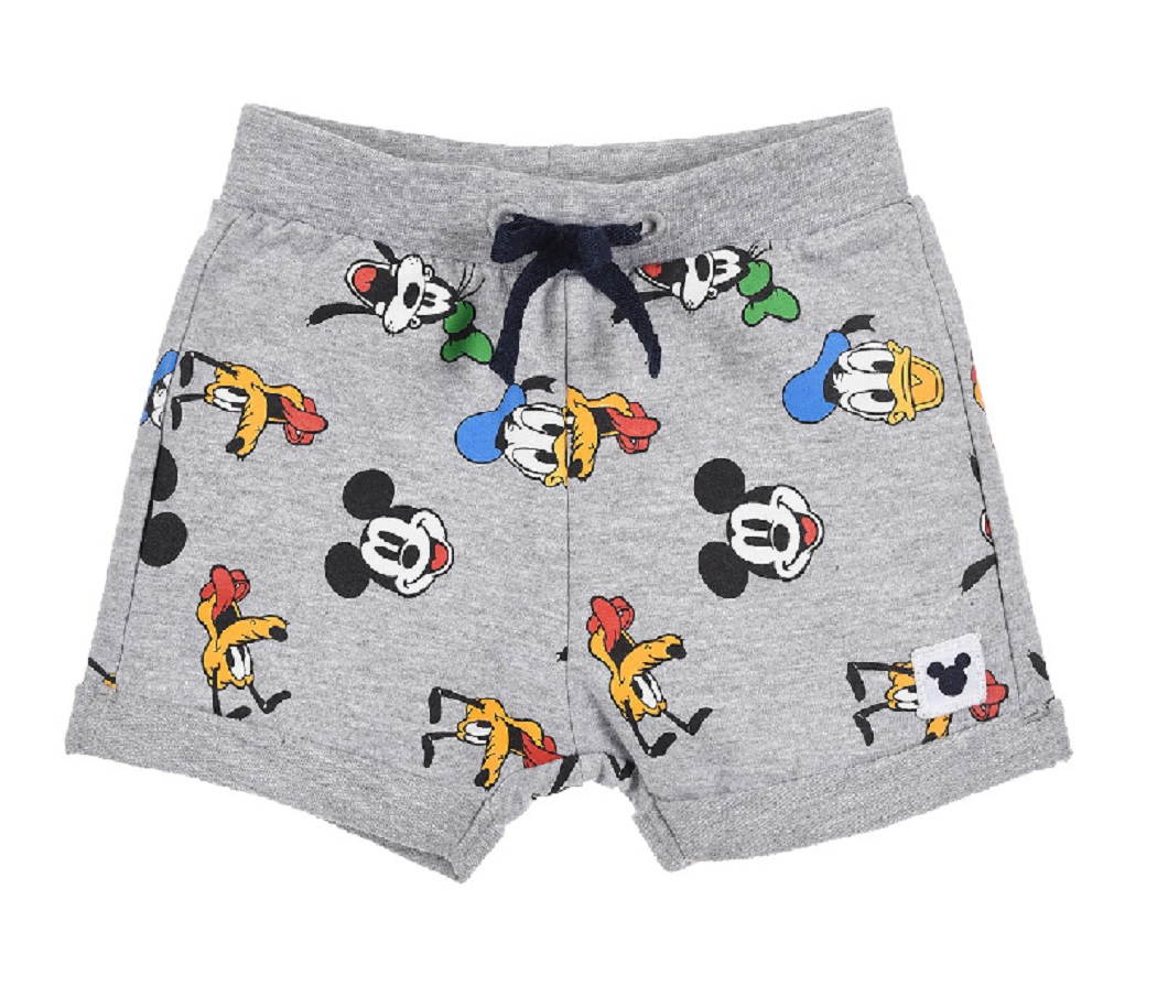Bermuda Mickey Mouse DISNEY Topolino Pantaloncino Neonato Bambino - Ev0072grigio