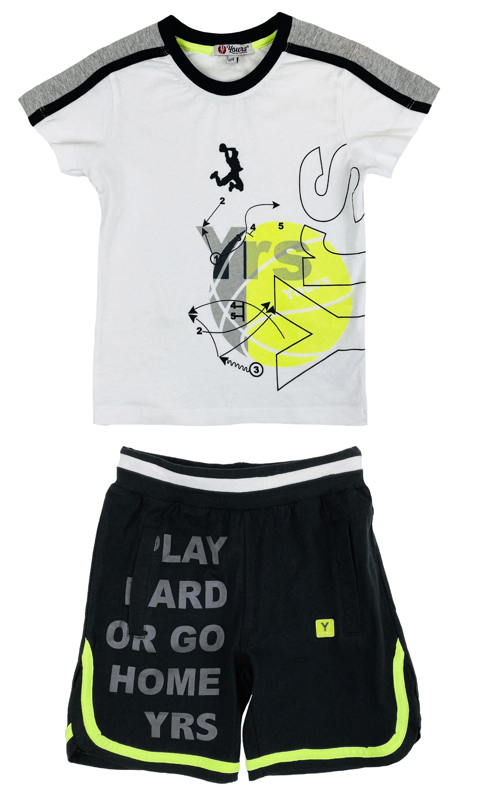 Completo Short + T-Shirt Yours Bambino 3/7 Anni - Ay2589