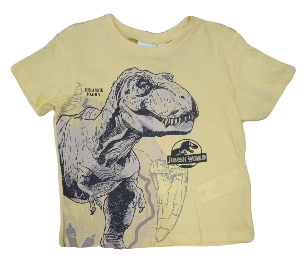 T-Shirt M.c. Jurassic Word Dinosauri Maglietta Bambino Sun City 3/8 Anni - Ev1221.biogiallo