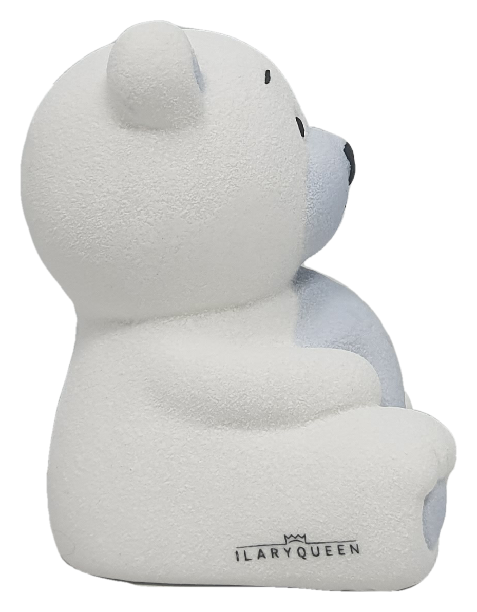Bomboniera Statuina Orsetto con Stella Celeste in Resina Oggetti per Cerimonie Ilary Queen Personalizzanili - Iq3414