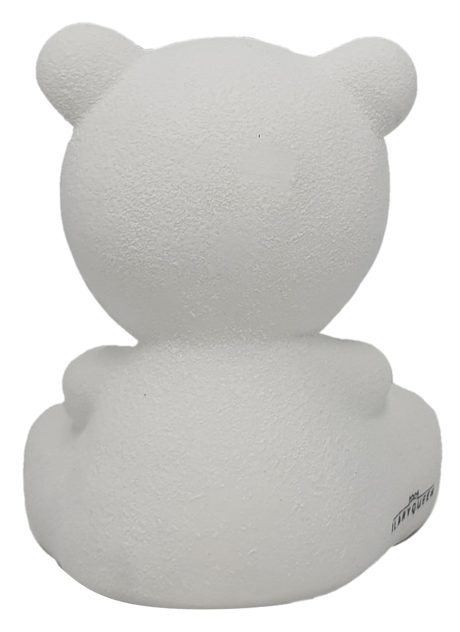 Bomboniera Statuina Orsetto con Stella Celeste in Resina Oggetti per Cerimonie Ilary Queen Personalizzanili - Iq3414