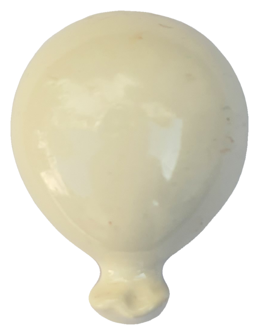 Bomboniera Statuina Magnete Palloncino Bianco Calamita in Porcellana Oggetti per Cerimonie Ilary Queen Personalizzabili - Iq8282