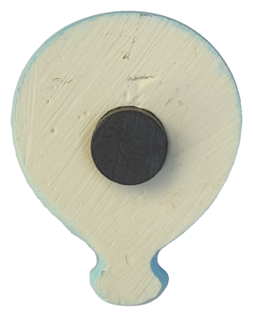 Bomboniera Statuina Magnete Palloncino Celeste Calamita in Porcellana Oggetti per Cerimonie Ilary Queen Personalizzabili - Iq8285