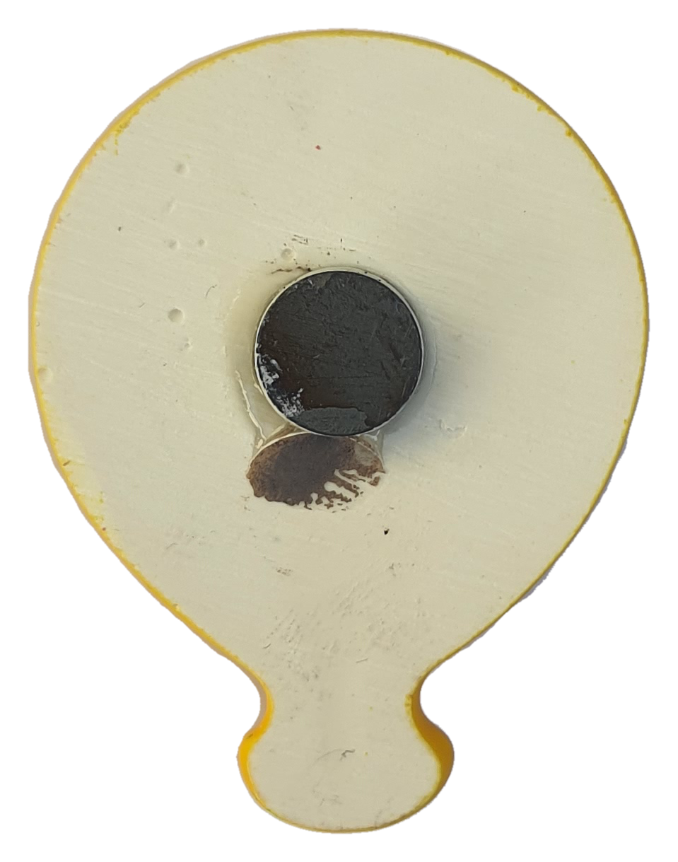 Bomboniera Statuina Magnete Palloncino Giallo Calamita in Porcellana Oggetti per Cerimonie Ilary Queen Personalizzabili - Iq8285