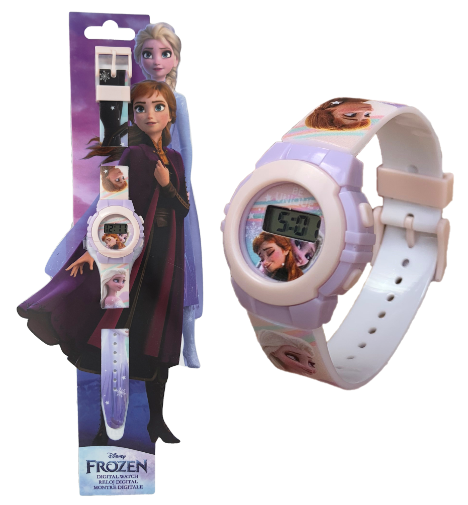Orologio da Polso Digitale Frozen Ii DISNEY Elsa Anna in Confezione Sagomata - Wd22132