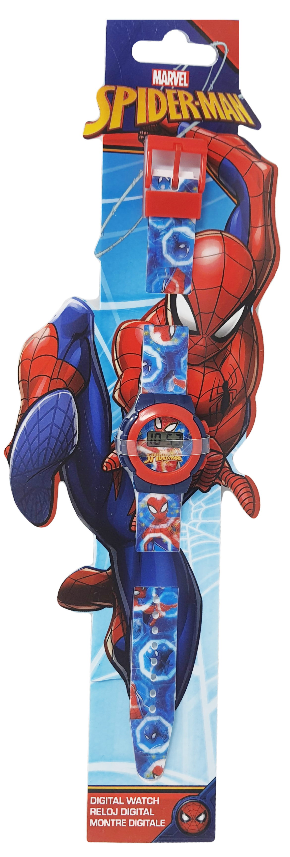 Orologio da Polso Digitale Spiderman MARVEL in Confezione Sagomata - Mv16048