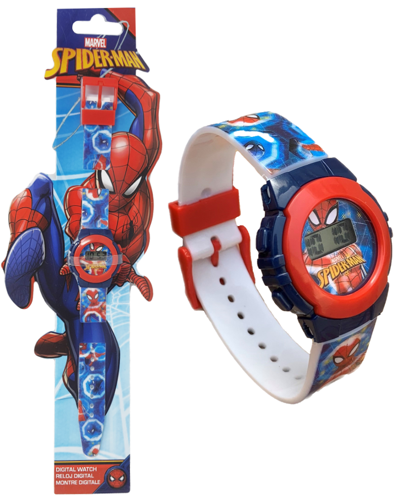 Orologio da Polso Digitale Spiderman MARVEL in Confezione Sagomata - Mv16048