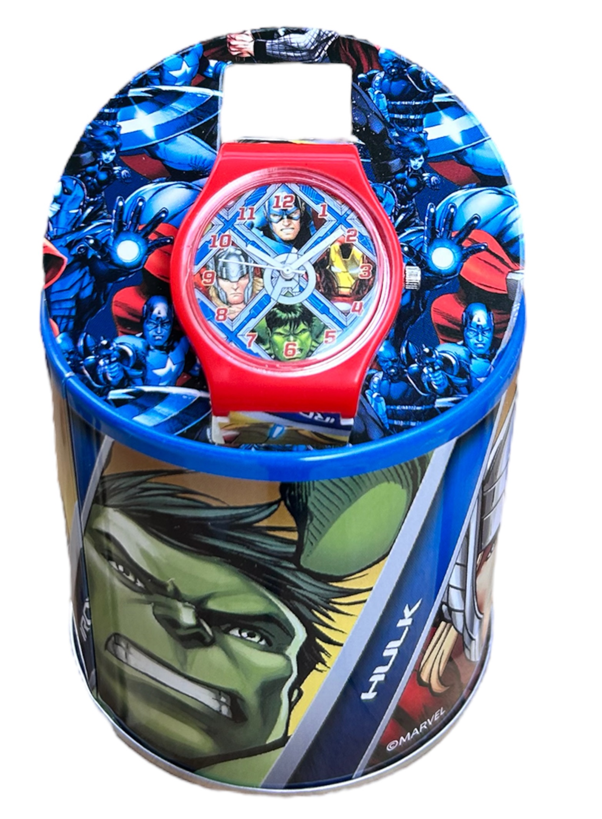 Orologio Avengers MARVEL da Polso Analogico in Scatola di Latta - Mv16051