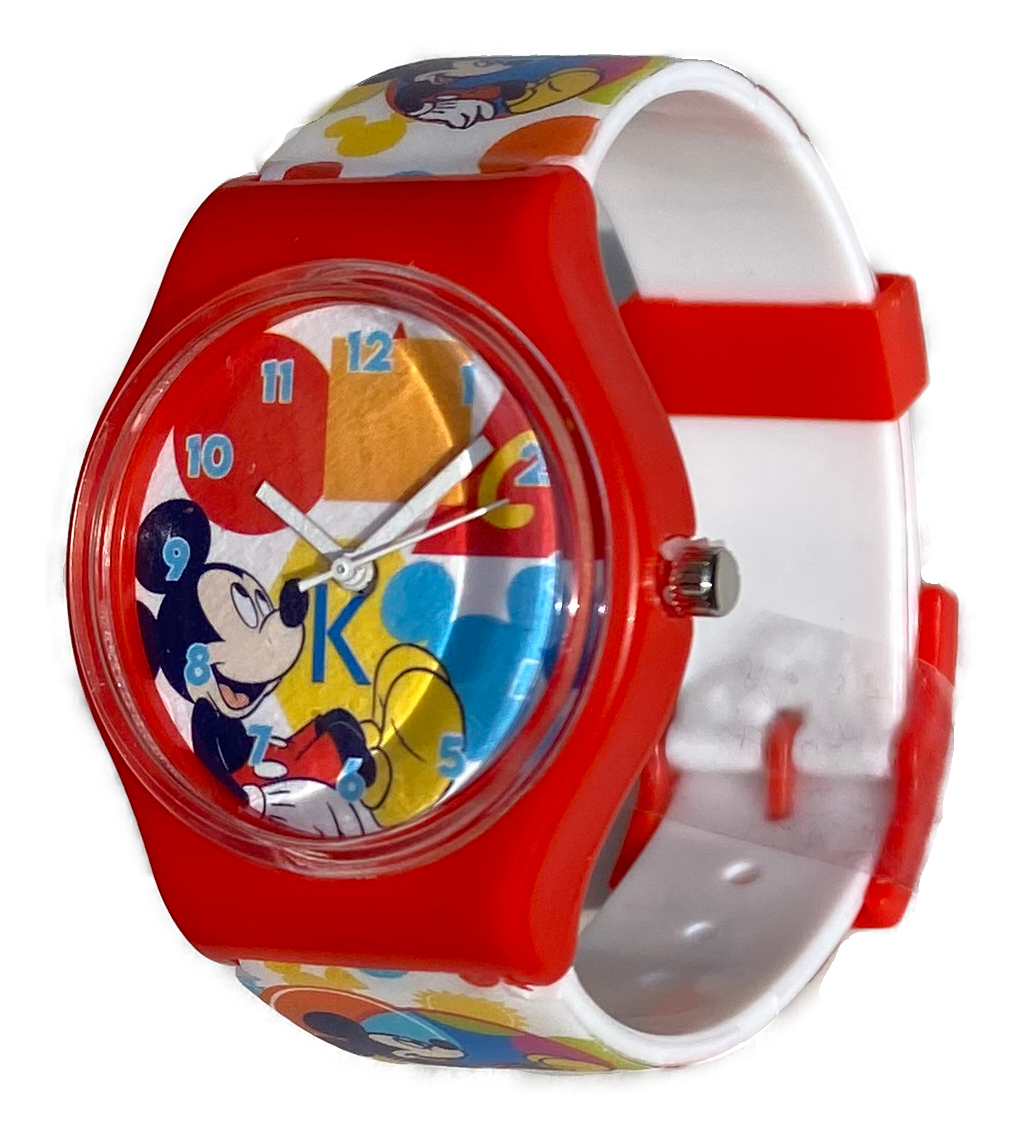 Orologio Mickey Mouse DISNEY Topolino da Polso Analogico in Scatola di Latta - Wd22139