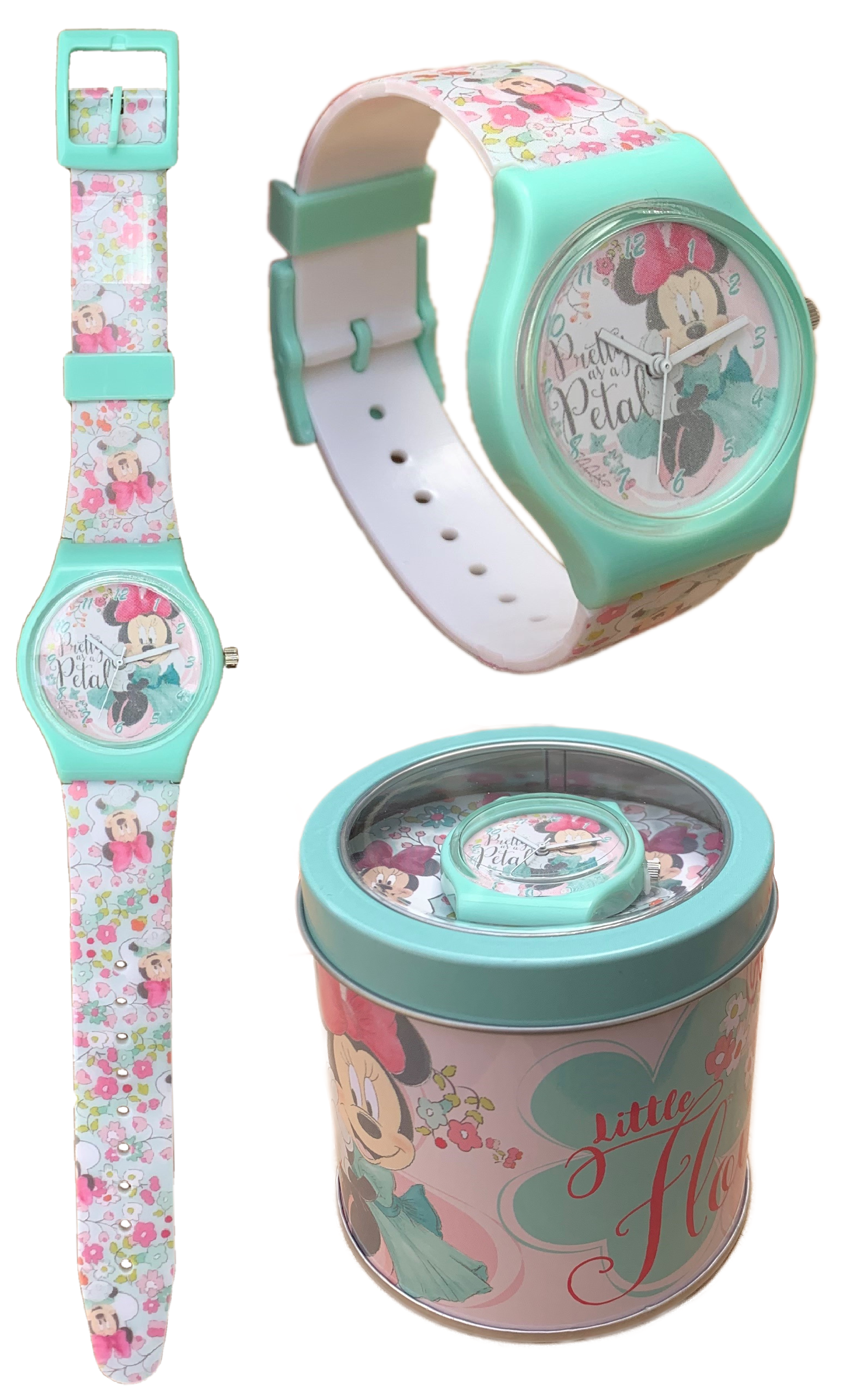 Orologio Minnie Mouse DISNEY da Polso Analogico in Scatola di Latta - Wd22138