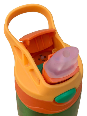 Borraccia Termica con Beccuccio Dinosauri Crazy Dino 450 Ml Apertura Automatica - Kl11257
