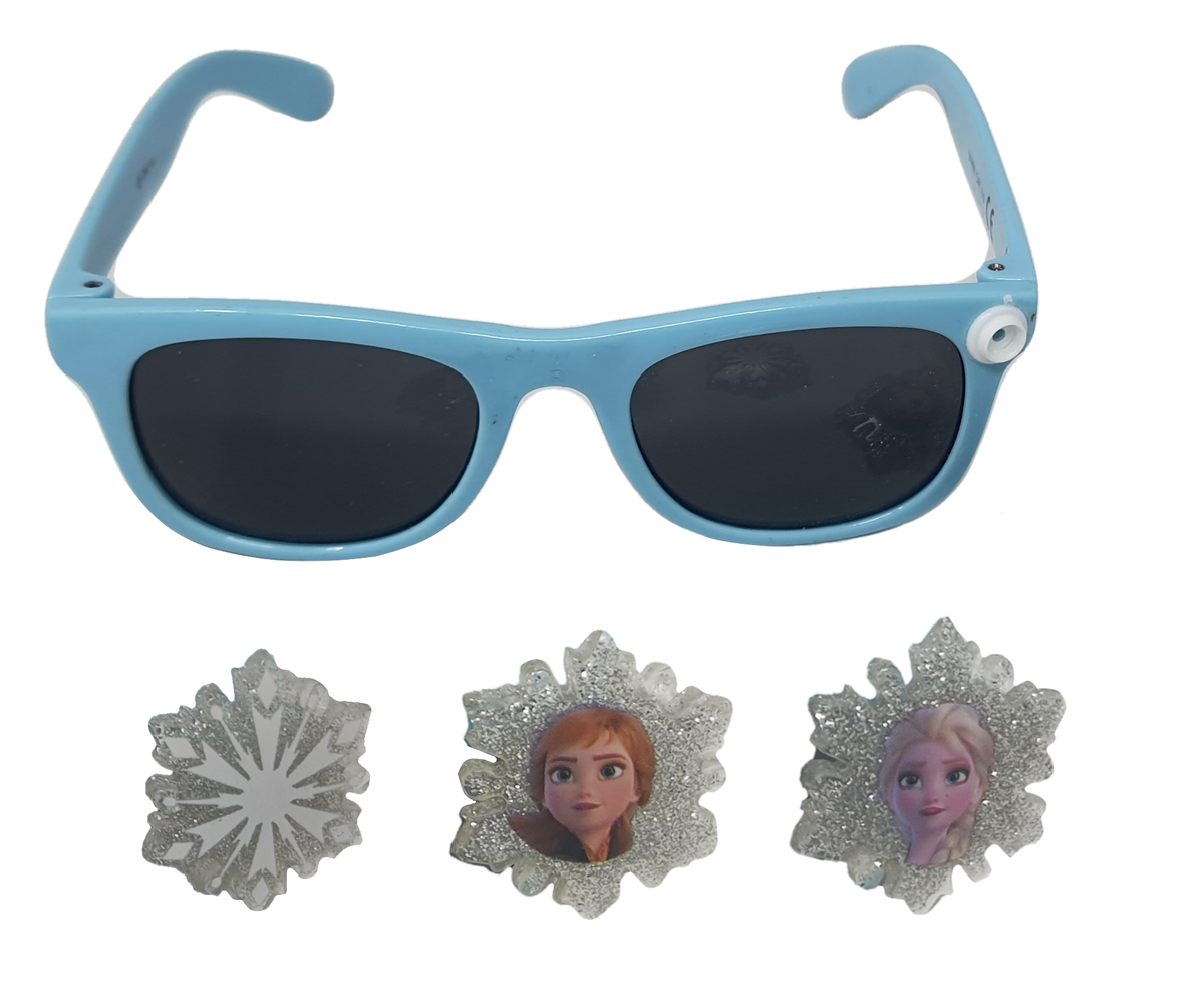 Occhiali da Sole Frozen Ii DISNEY Elsa Anna con 3 Charm Intercambiabili - Wd21064