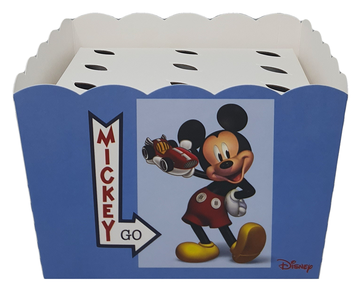 Contenitore Portaconi Mickey Go DISNEY Topolino Vaso + Inserto per 12 Bomboniere Coni - 68181+16921