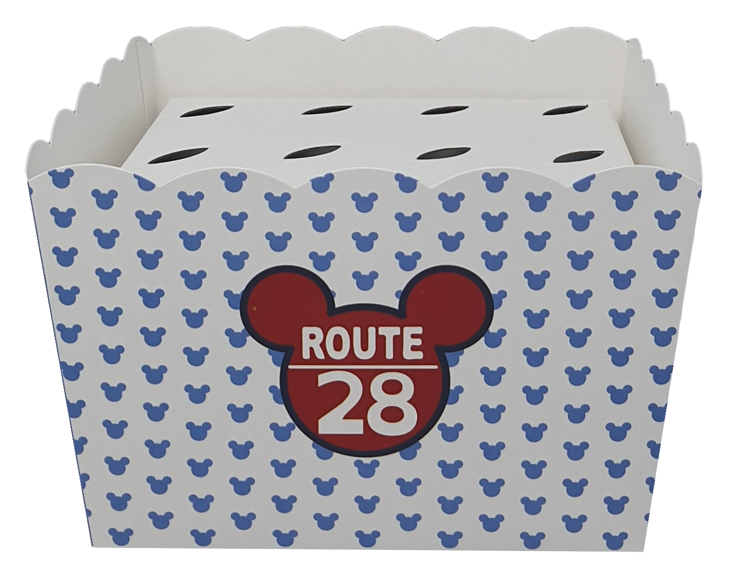 Contenitore Portaconi Mickey Go DISNEY Topolino Vaso + Inserto per 12 Bomboniere Coni - 68181+16921