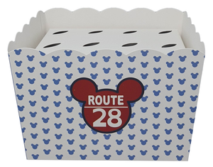 Contenitore Portaconi Mickey Go DISNEY Topolino Vaso + Inserto per 12 Bomboniere Coni - 68181+16921