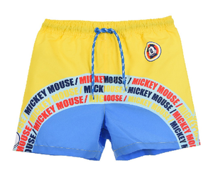 Costume Mare Mickey Mouse DISNEY Topolino Bermuda Pantaloncino Bambino - Ev1826giallo
