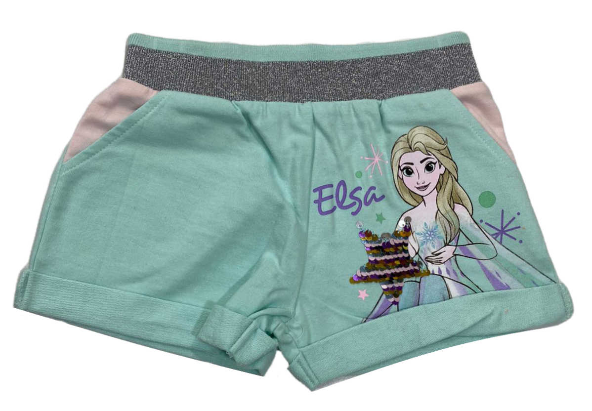 Short Frozen Ii DISNEY Elsa Pantaloncino Bambina Sun City 4/8 Anni - Ev1012turchese