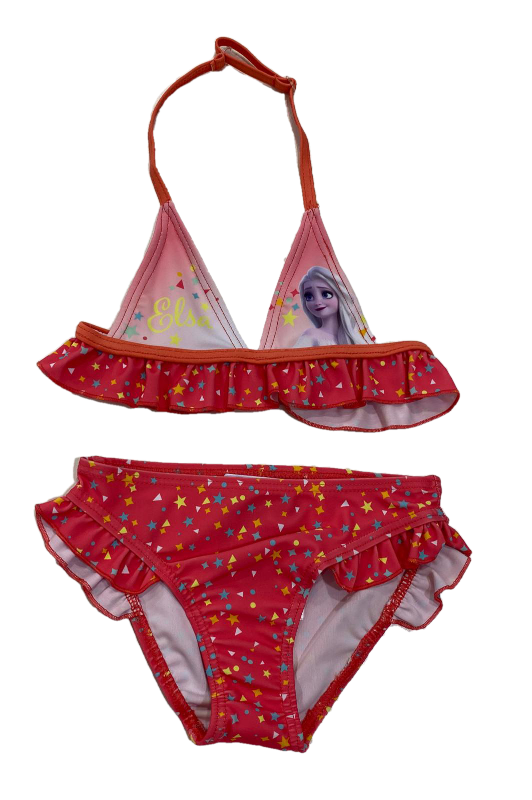 Costume Mare Frozen Elsa Anna DISNEY Bikini 2 Pezzi Bambina 4/8 Anni - Ev1806rosa