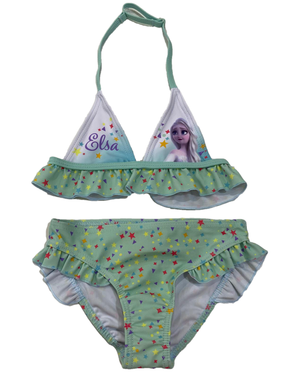 Costume Mare Frozen Elsa Anna DISNEY Bikini 2 Pezzi Bambina 4/8 Anni - Ev1806turchese