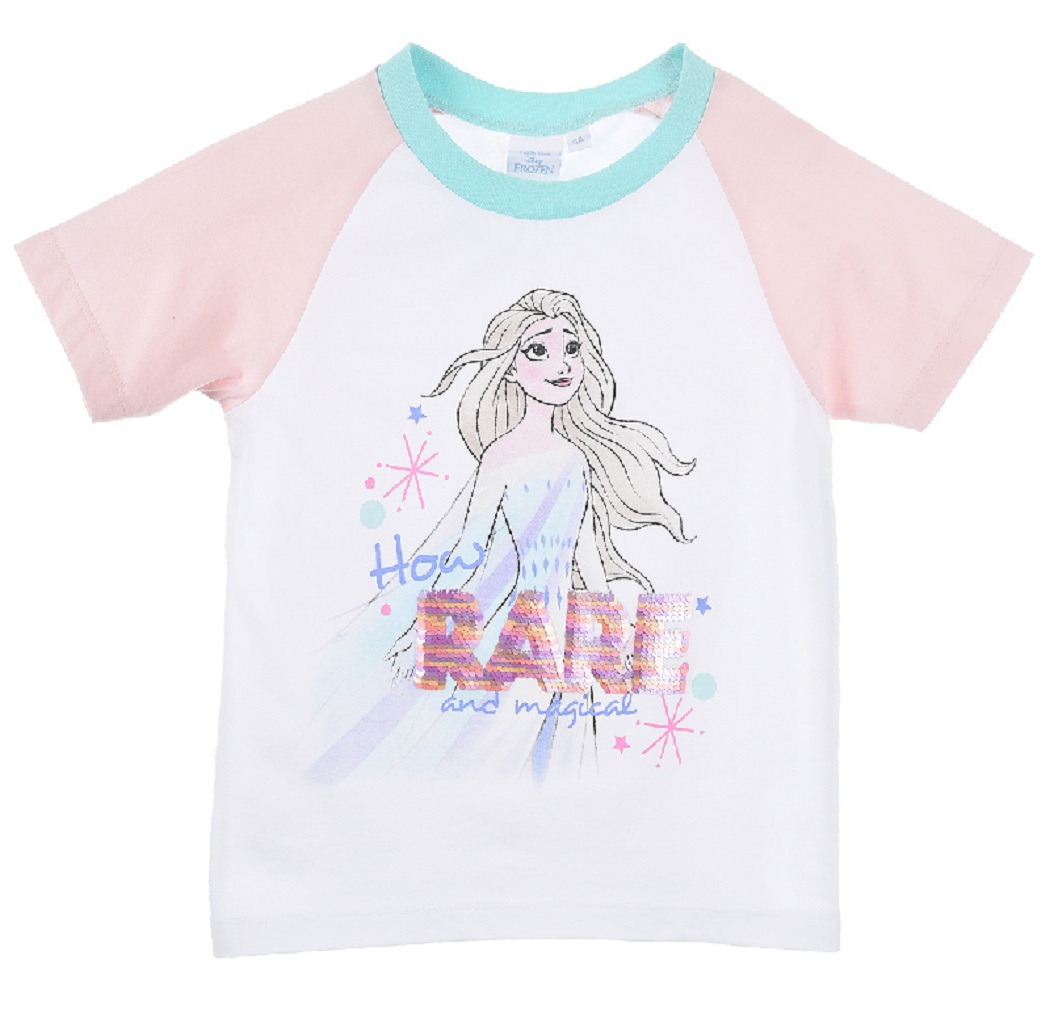 T-Shirt M.c. Frozen Ii DISNEY Elsa Maglietta Bambina Sun City 4/8 Anni - Ev1010bianco