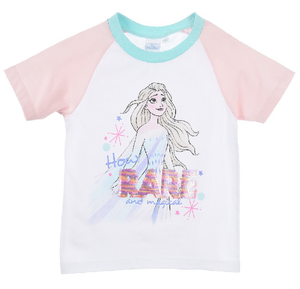 T-Shirt M.c. Frozen Ii DISNEY Elsa Maglietta Bambina Sun City 4/8 Anni - Ev1010bianco