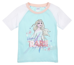 T-Shirt M.c. Frozen Ii DISNEY Elsa Maglietta Bambina Sun City 4/8 Anni - Ev1010turchese