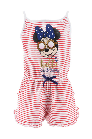 Tuta Intera Minnie Mouse DISNEY Bambina Sun City 3/8 Anni - Ev1244rosso