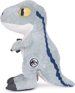 Set 4 Peluche Jurassic World Velociraptor T-Rex Metriacantosauro Dilofosauro Pupazzo 35 CM - 1025d