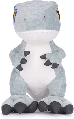 Set 4 Peluche Jurassic World Velociraptor T-Rex Metriacantosauro Dilofosauro Pupazzo 35 CM - 1025d