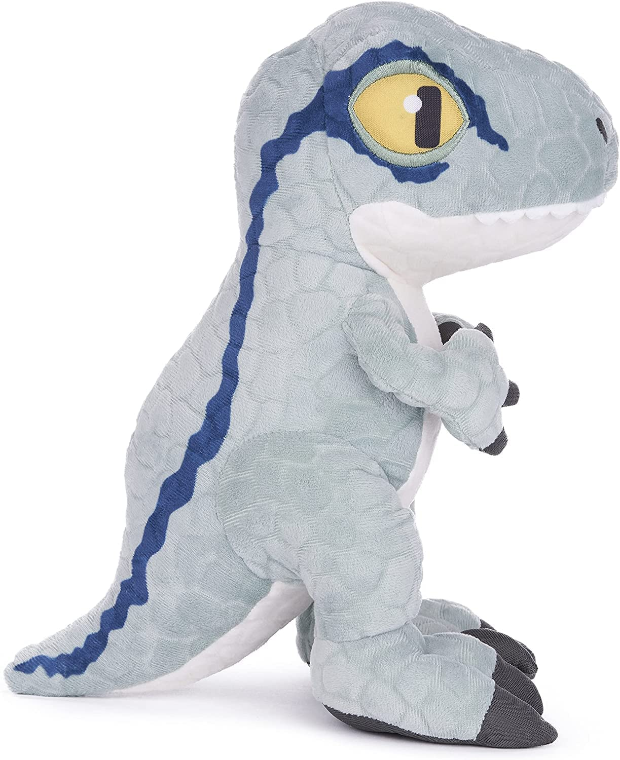 Set 4 Peluche Jurassic World Velociraptor T-Rex Metriacantosauro Dilofosauro Pupazzo 35 CM - 1025d