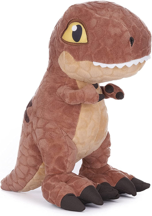 Set 4 Peluche Jurassic World Velociraptor T-Rex Metriacantosauro Dilofosauro Pupazzo 35 CM - 1025d
