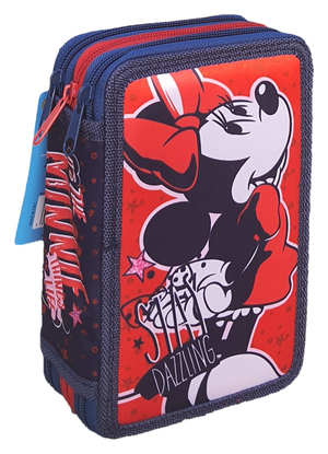Astuccio Scuola Minnie DISNEY Multiscomparto 3 Zip Portacolori Giotto - 1004e1410