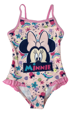 Costume Mare Minnie Mouse DISNEY Intero Bambina - Ev1861rosa