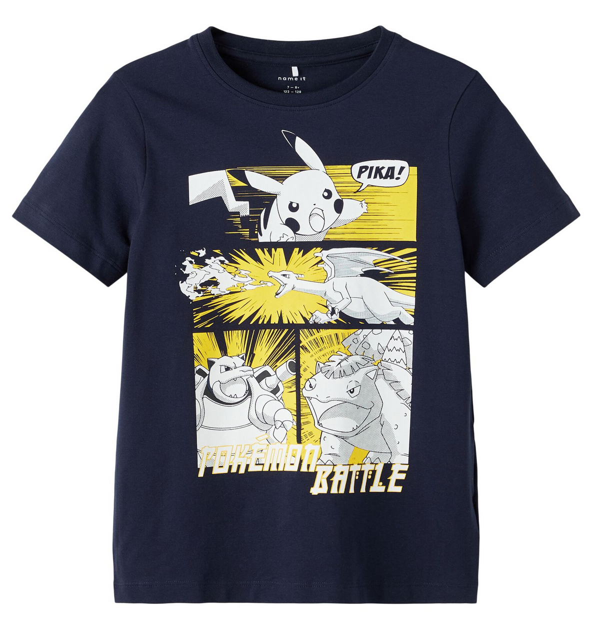 T-Shirt M.c.pikachu Pokémon Maglietta Bambino 95%co 5%ea - 13209044blu