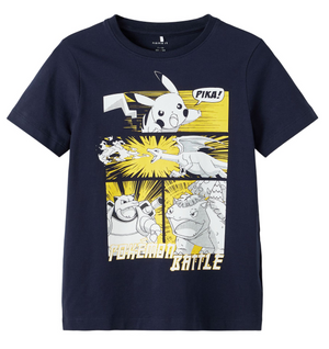 T-Shirt M.c.pikachu Pokémon Maglietta Bambino 95%co 5%ea - 13209044blu
