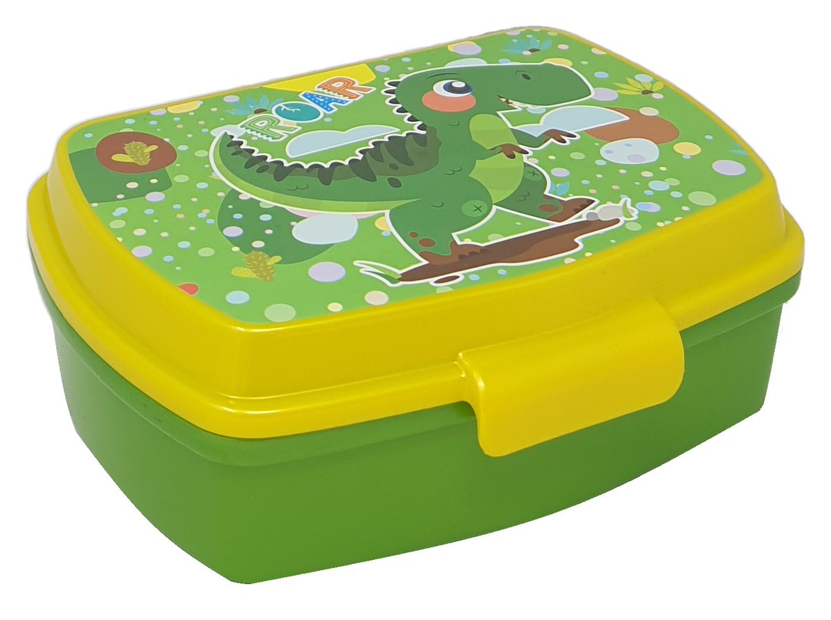 Set Dinosauri Bicchiere con Cannuccia + Portamerenda Bpa Free - Din22/2pz