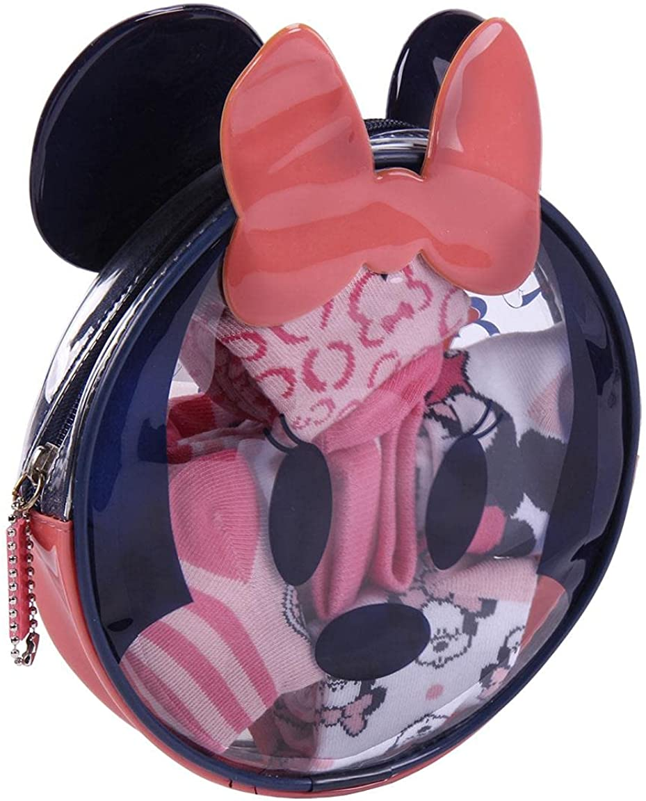 Calzini Minnie Mouse DISNEY in Misto Cotone 5 Paia con Pochette - 7398