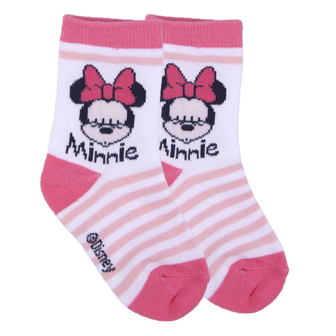 Calzini Minnie Mouse DISNEY in Misto Cotone 5 Paia con Pochette - 7398