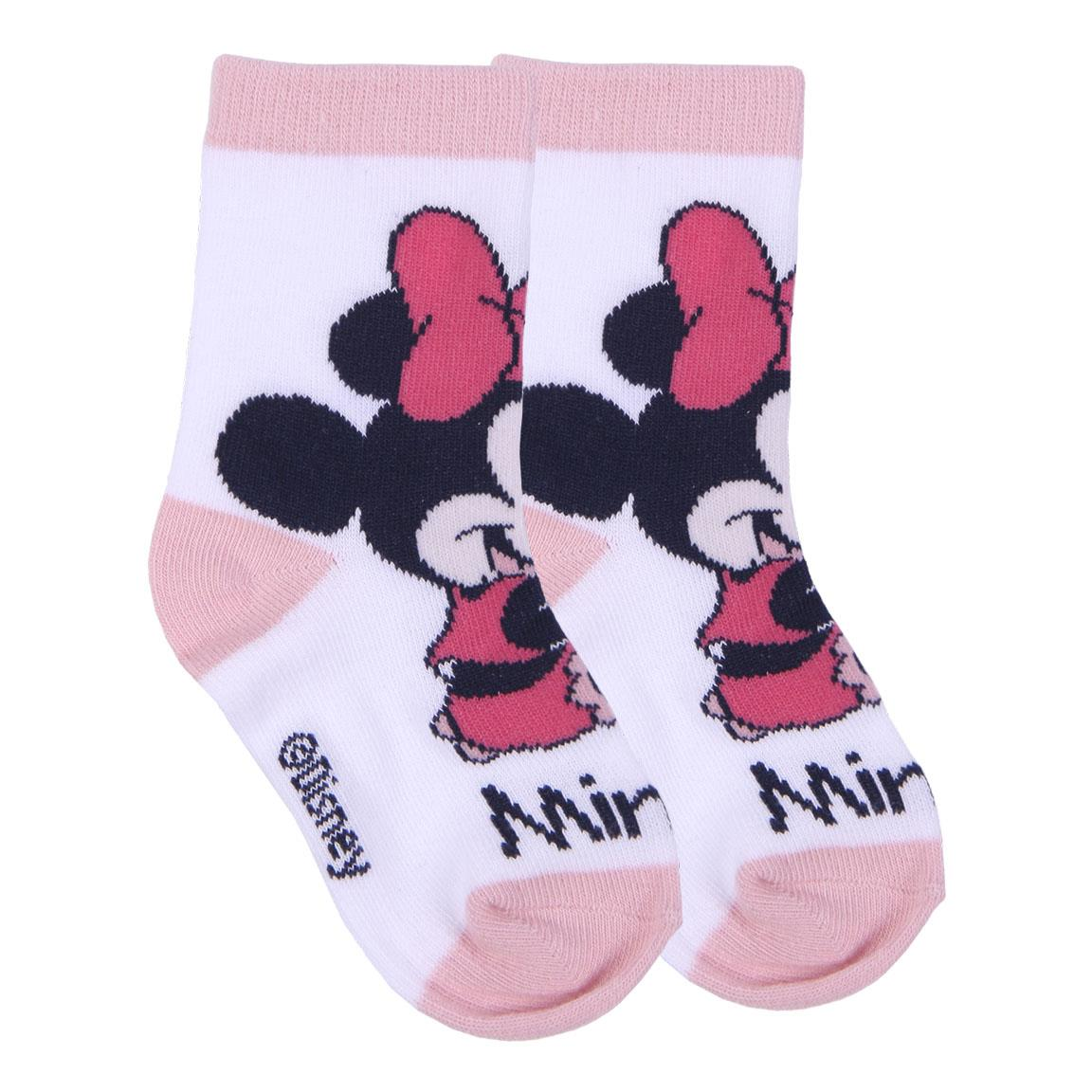 Calzini Minnie Mouse DISNEY in Misto Cotone 5 Paia con Pochette - 7398