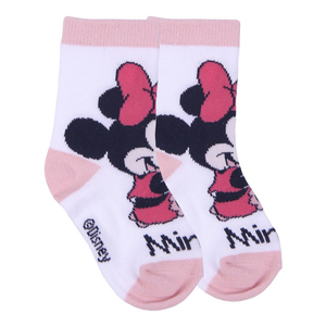 Calzini Minnie Mouse DISNEY in Misto Cotone 5 Paia con Pochette - 7398