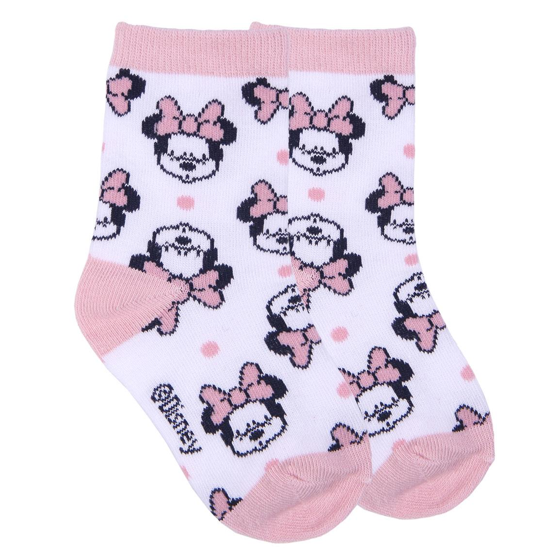 Calzini Minnie Mouse DISNEY in Misto Cotone 5 Paia con Pochette - 7398