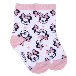 Calzini Minnie Mouse DISNEY in Misto Cotone 5 Paia con Pochette - 7398